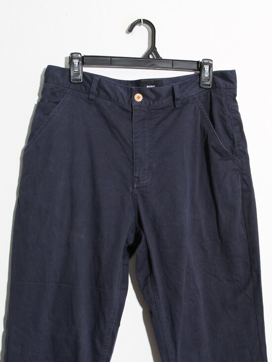 Finisterre Koerner Organic Cotton Trouser Pant Navy Blue Slim Size W32 x L32 - Picture 4 of 16